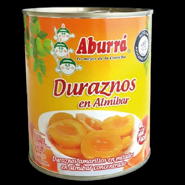 DURAZNO EN ALMIBAR ABURRA 820G